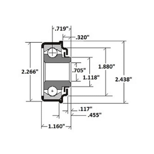 Flanged Bearing 1SP-B1060-1